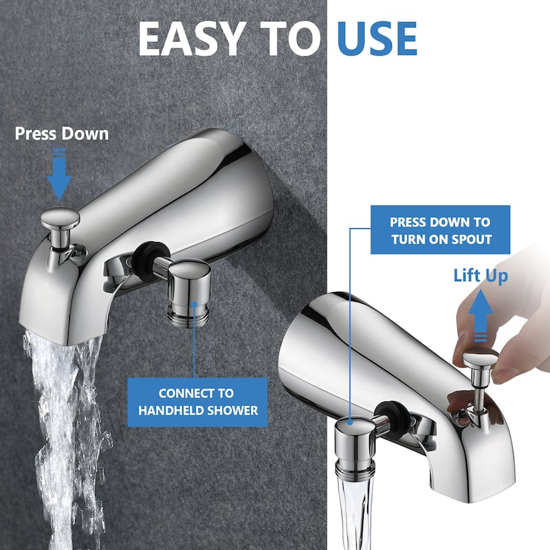 PROOX Bathtub Spout w/ 6Sprayer Handheld Shower