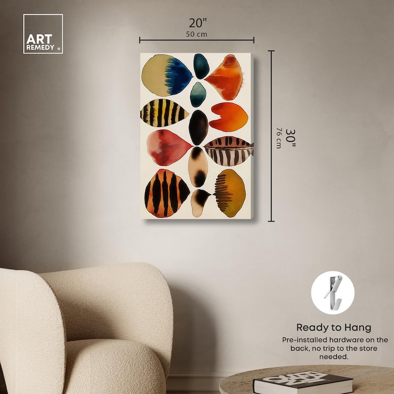Assembled Pieces II Canvas by Art Remedy, Gallery Wrapped