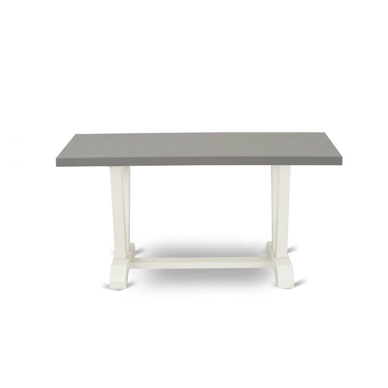 6-Piece Natural Oak Finish Solid Wood Top Dining table Set with