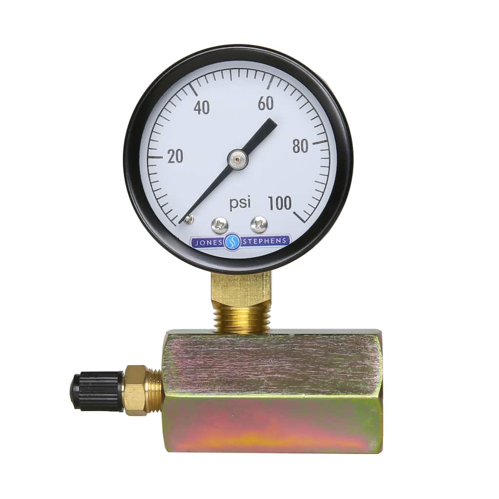 Jones Stephens G64100 2" 100 PSI Gas Test Gauge Assembly