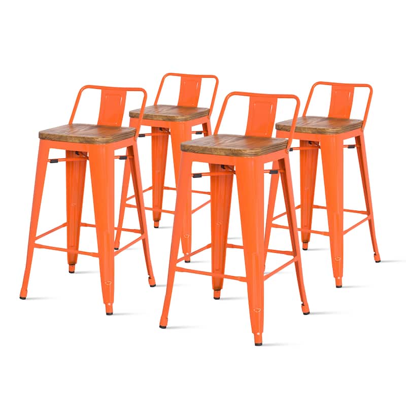 NPD Furniture Metropolis Low Back Counter Stool (Set of 4)