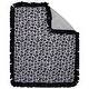 preview thumbnail 7 of 8, Rizzy Home Tatum Leopard Print Fringe Crib Quilt - 38" X 50" Black