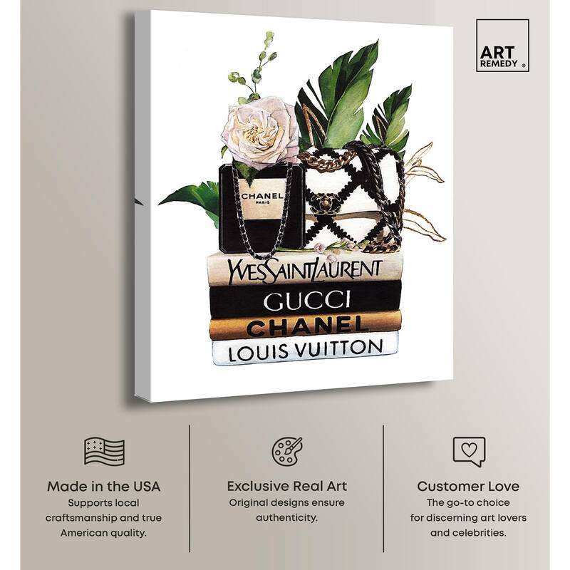Luxury Stack Details Canvas by Art Remedy, Gallery Wrapped