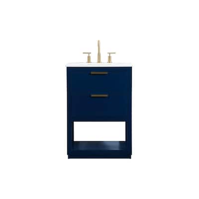 Elegant Lighting VF19224 Larkin 24" Free Standing Single Basin Vanity