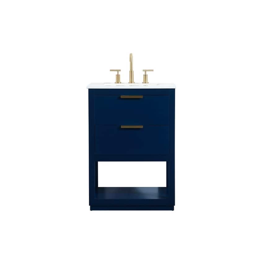 Elegant Lighting VF19224 Larkin 24" Free Standing Single Basin Vanity