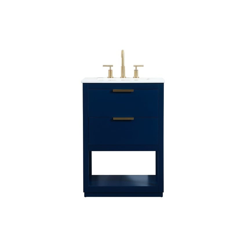 Elegant Lighting VF19224 Larkin 24" Free Standing Single Basin Vanity