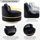 preview thumbnail 4 of 62, 360 Degree Swivel Accent Chair Velvet Modern Upholstered Barrel Chair Over-Sized Soft Chair with Seat Cushion