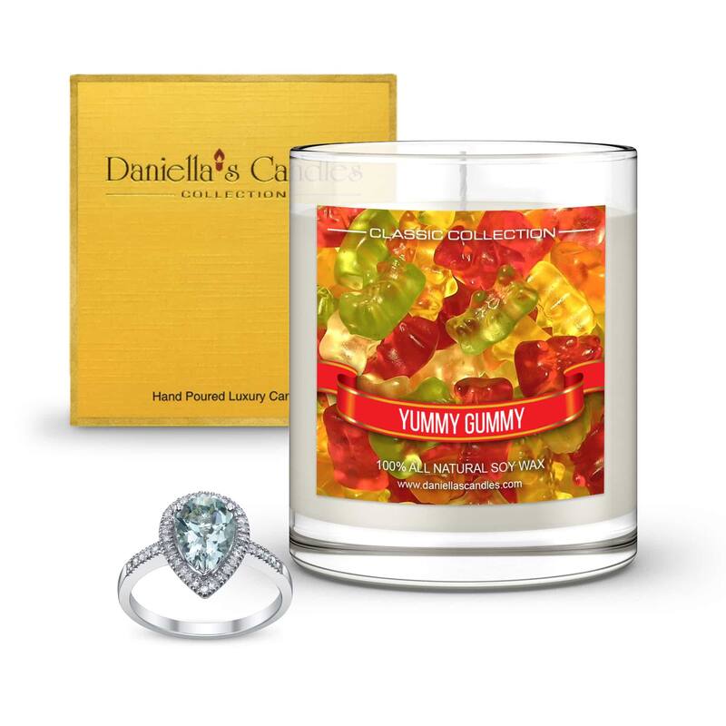 DANIELLA'S CANDLES Yummy Gummy Jewelry Surprise Candle - Ring Size 9