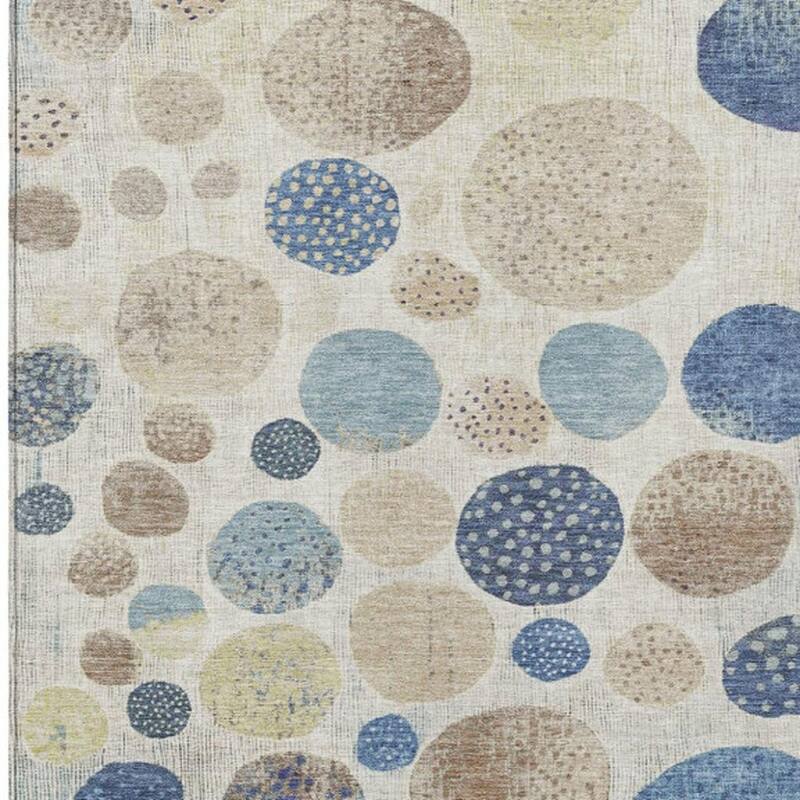 HomeRoots Geometric Transitional Rectangle Outdoor Rug