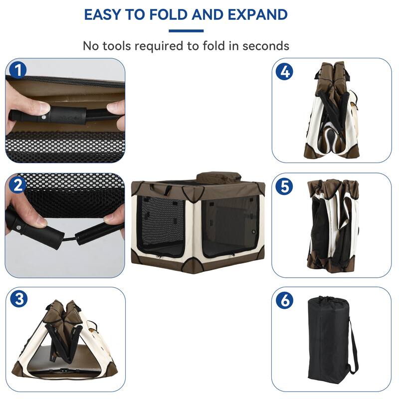 Moasis Soft-side Dog Carrier with 4 Entrances