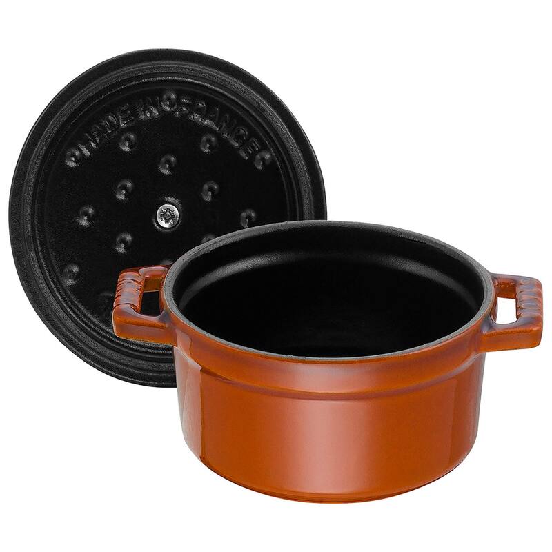STAUB Cast Iron 0.25-qt Mini Round Cocotte