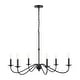 preview thumbnail 22 of 30, Nola 34.75" 6-Light Bohemian Farmhouse Iron LED Chandelier, by JONATHAN Y