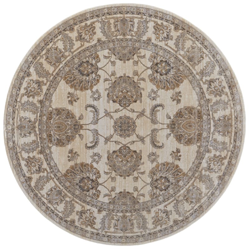 Sidaw Power Loomed Distressed Geometric Area Rug By HomeRoots - 93' X '93' X '0.39