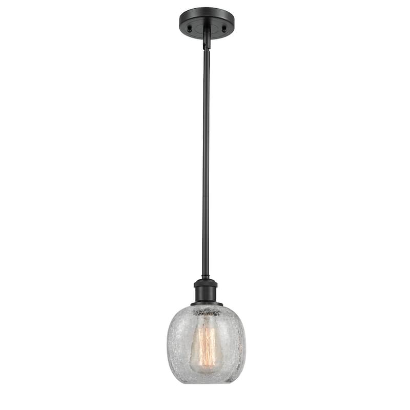 Innovations Lighting Belfast 6" Wide Mini Pendant - Oiled Rubbed Bronze / Clear Seedy