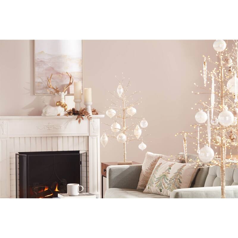 LED Lighted Twig Christmas Tree - 36" - Warm White Lights - 3 Foot