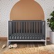 preview thumbnail 1 of 20, Orbit 3-in-1 Euro Crib, Matte White Ebony/Matte White