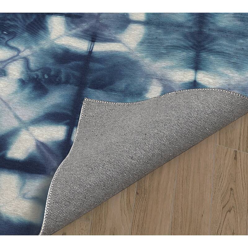 TIE DYED DIAMOND PATTERN Kitchen Mat By Becky Bailey Bed Bath