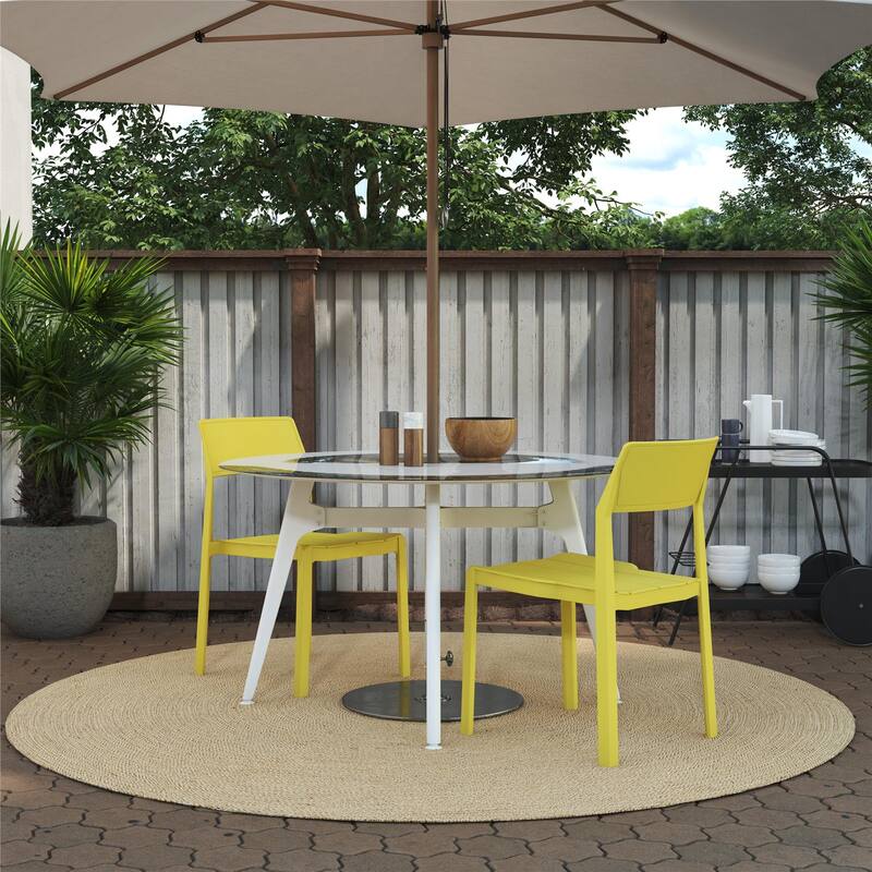 The Novogratz Poolside Collection Chandler Indoor/Outdoor Chairs Set