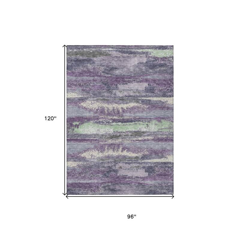 HomeRoots Abstract Transitional Rectangle Outdoor Rug