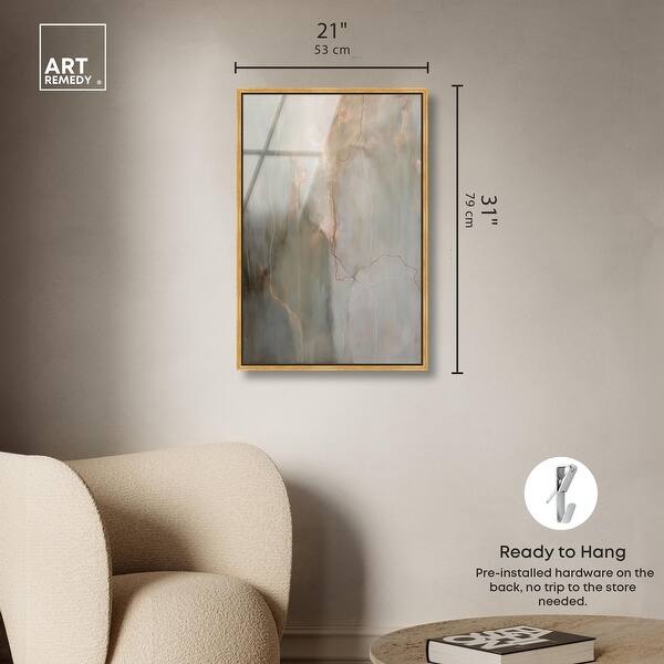 dimension image slide 0 of 24, Fiery Traces I Abstract Framed Acrylic Wall Art by Art Remedy