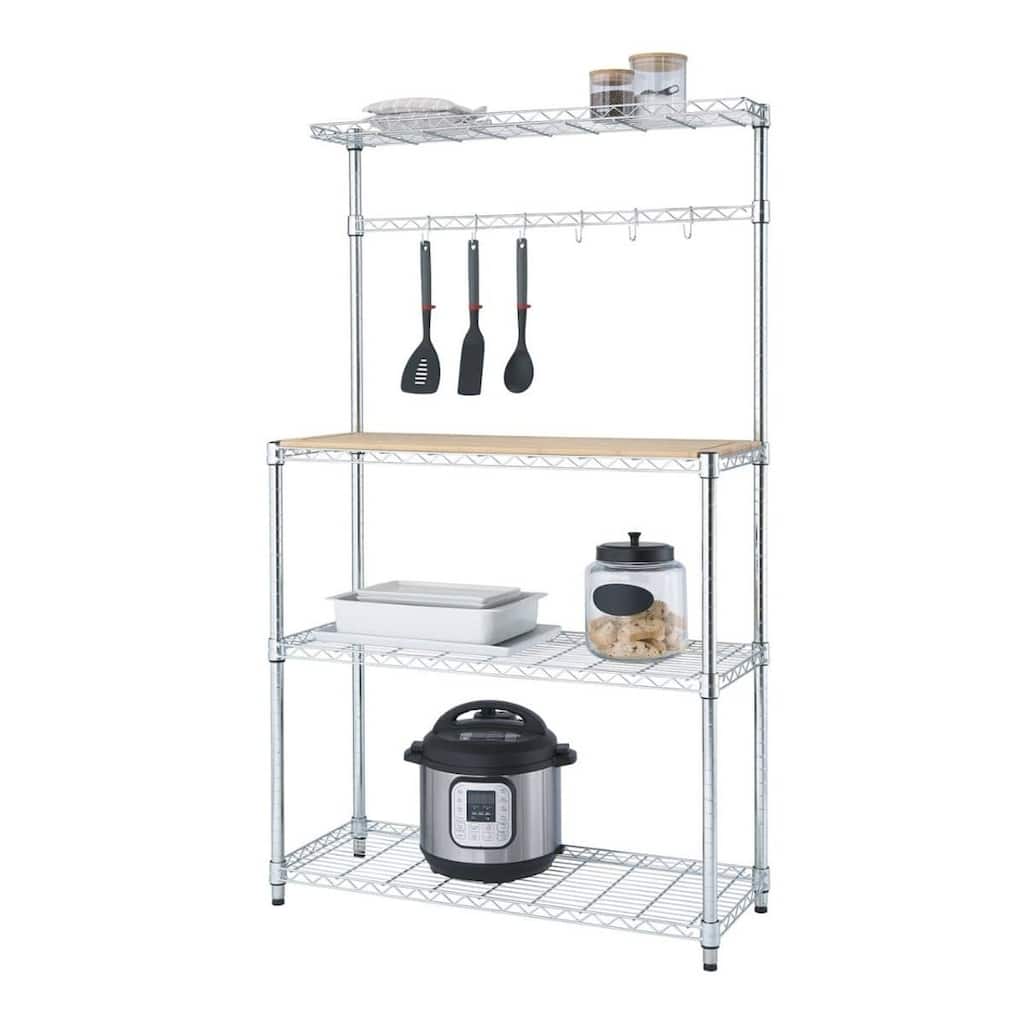 TRINITY EcoStorage® 36x14x60 Commercial Baker's Rack, Chrome