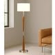 preview thumbnail 4 of 7, HOMEGLAM Century 61"H Wood Floor lamp BrushedNickel