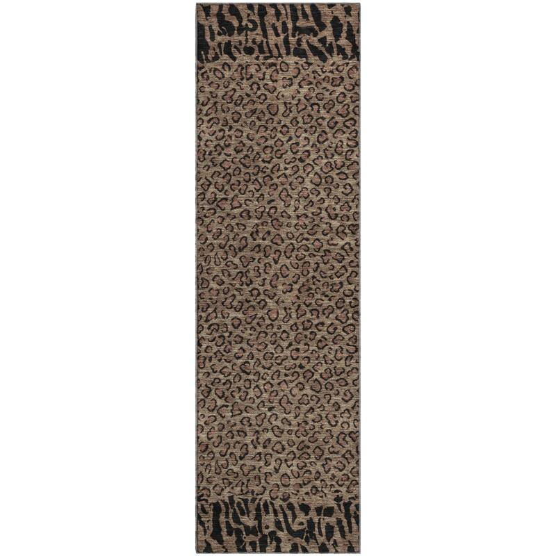 Premium Washable Super Soft Animal Print Border Mayfield Rug