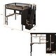 preview thumbnail 4 of 7, Multifunctional Design Bed Full Size Loft Bed House Bed Kids Bed