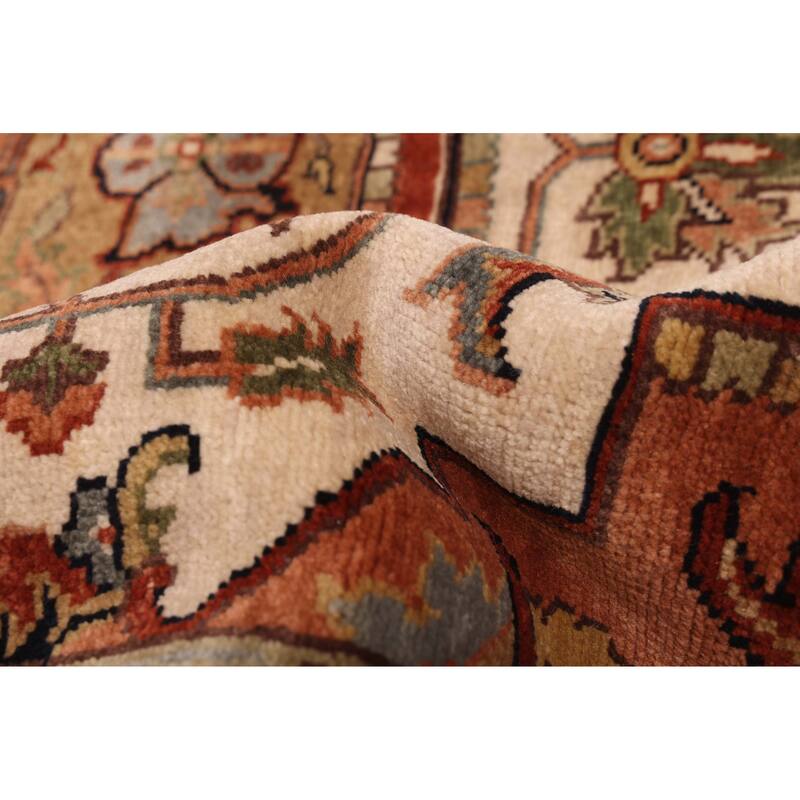 ECARPETGALLERY Hand-knotted Jules Sultane Ivory Wool Rug - 7'8 x 9'8