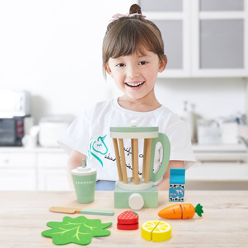 Teamson Kids - Little Chef Frankfurt Wooden Blender play kitchen accessories - Multi - Play Food