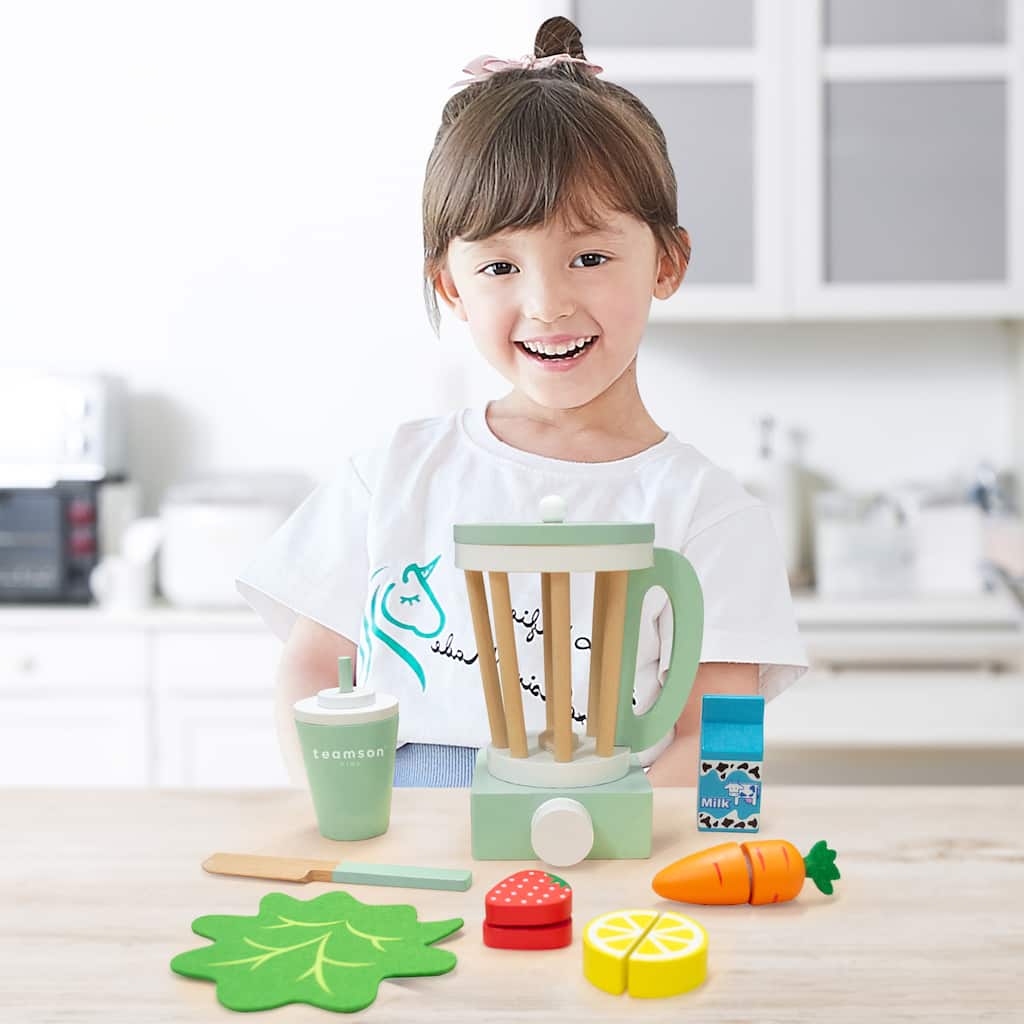 Teamson Kids - Little Chef Frankfurt Wooden Blender play kitchen accessories - Multi