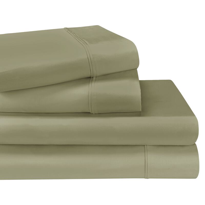 ﻿Superior 1200 Thread Count Egyptian Cotton Solid Bed Sheet Set