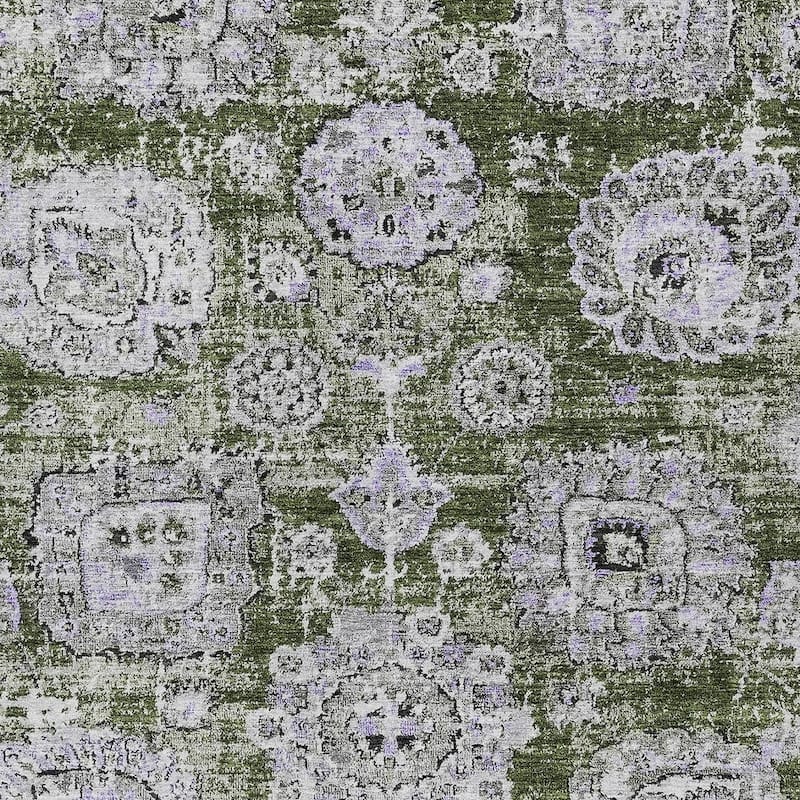 HomeRoots Floral Transitional Rectangle Outdoor Rug