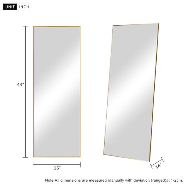 Carson Carrington Paaskynen Aluminum Alloy Full Length Floor Mirror