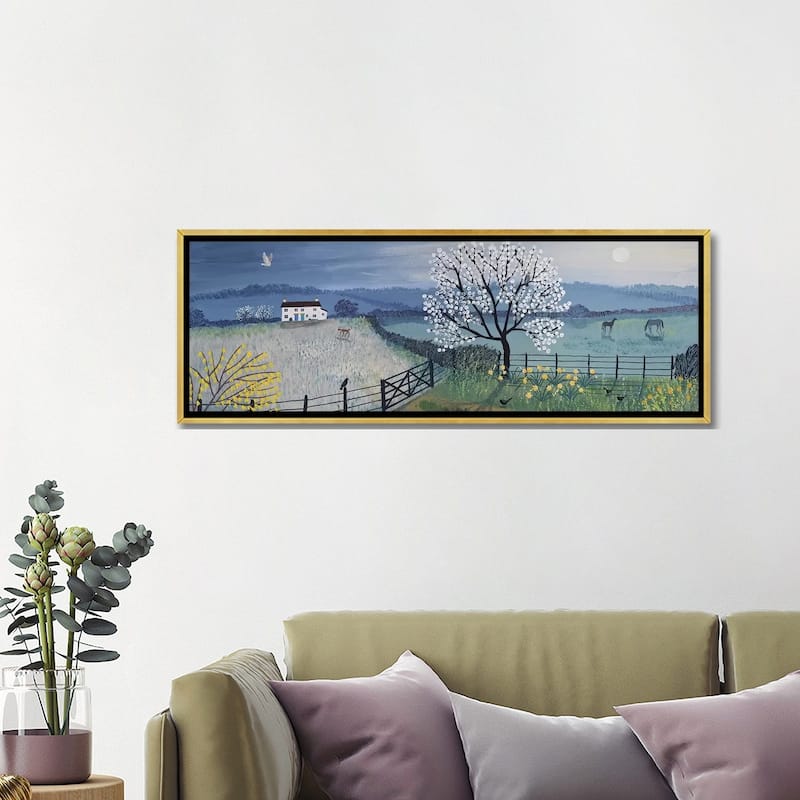 iCanvas "Spring Moon" by Jo Grundy Framed Canvas Print