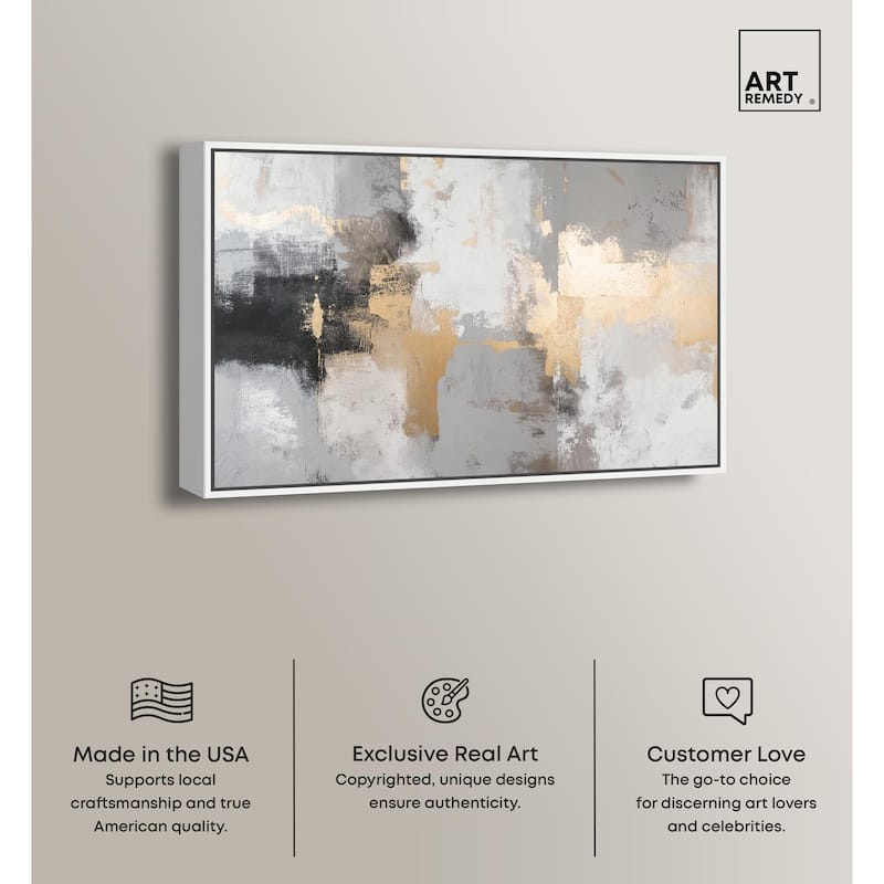 Gilded Gray II Canvas by Art Remedy