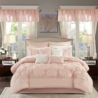 Solid euro shams with piping. 24 piece bed in a bag online at