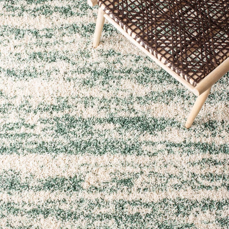 SAFAVIEH Hudson Shag Lulzime Modern Abstract 2-inch Thick Rug