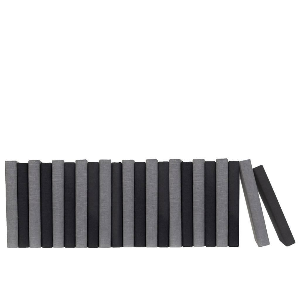 Books Grey Decorative Accessories: Onyx & Slate Linen