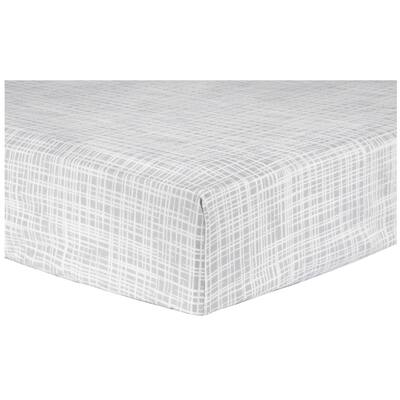Criss Cross Deluxe Flannel Fitted Crib Sheet
