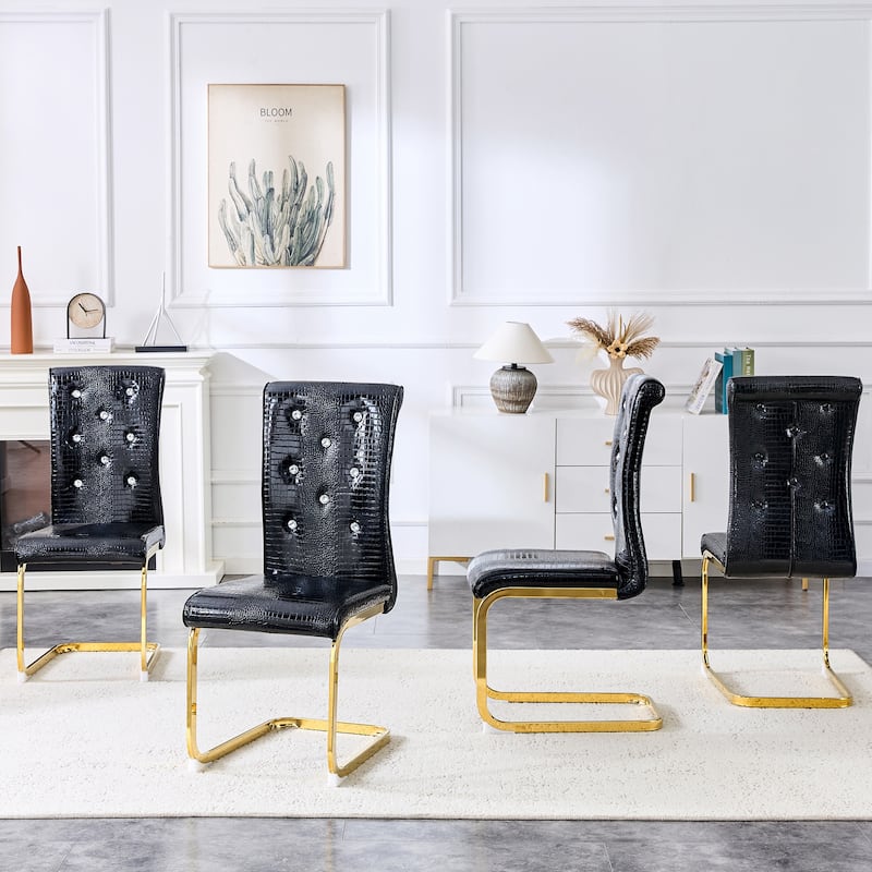 Set of 4 Upholstered Dining Chairs