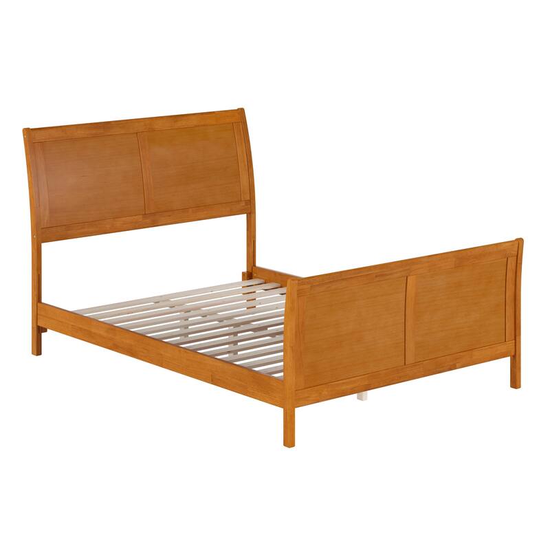 AFI, Portland Solid Wood Low Profile Platform Bed with Matching Footboard