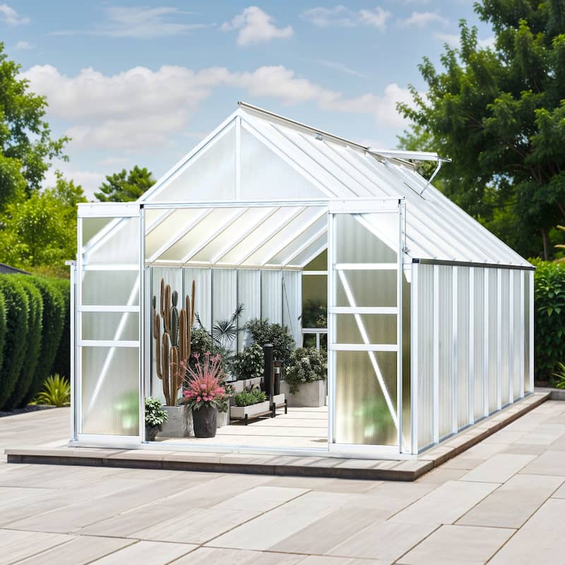 Moasis 8'/10' X 10'/12' Walk-in Hobby Greenhouse