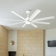preview thumbnail 18 of 17, 72" Modern White Large Smart Ceiling Fan with Light and Remote, App Control, Voice Control