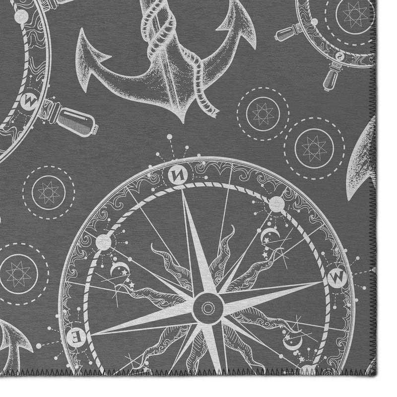 Indoor/Outdoor Harpswell Lighthouse Washable Rug