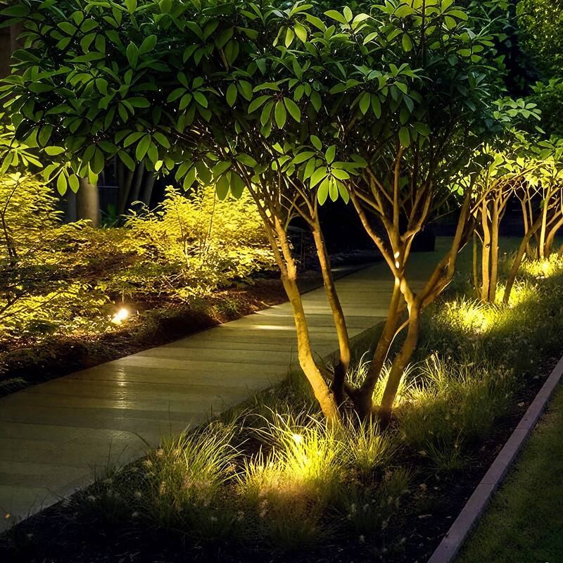 6 Pack Commercial Grade 6W LED In-Ground Well Lights, 3000K Warm White