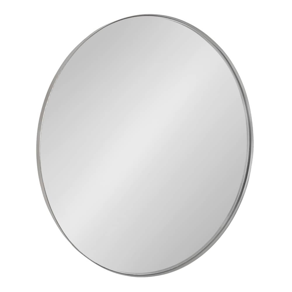 Kate and Laurel Rollo Round Framed Wall Mirror
