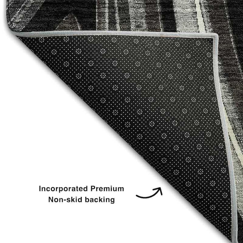 Premium Washable Super Soft Modern Waves Mayfield Rug