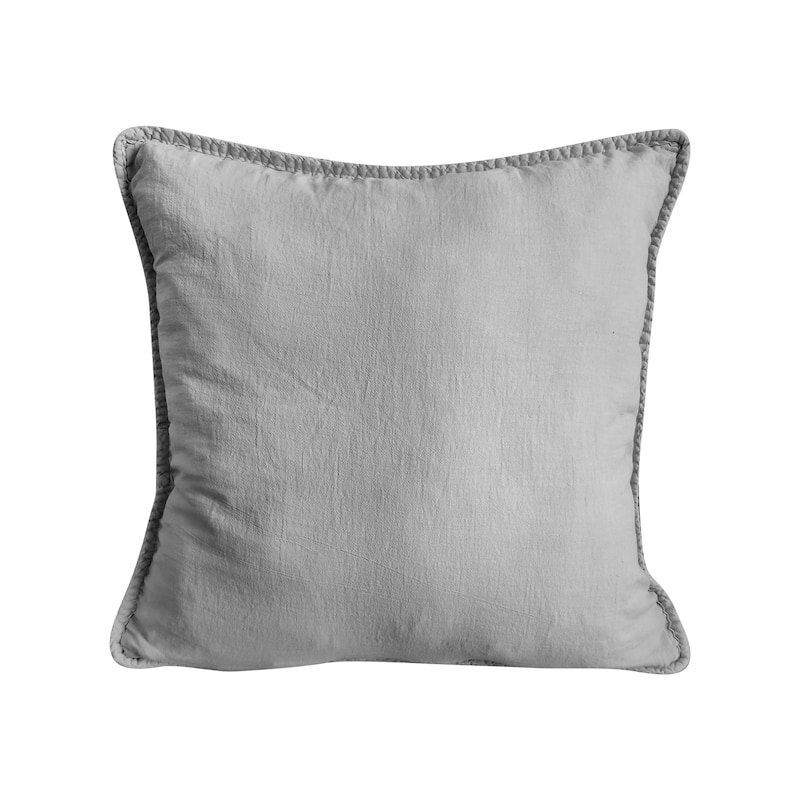 Gouchee Home Carson Throw Pillow Cushion - 18 x 18 - Grey