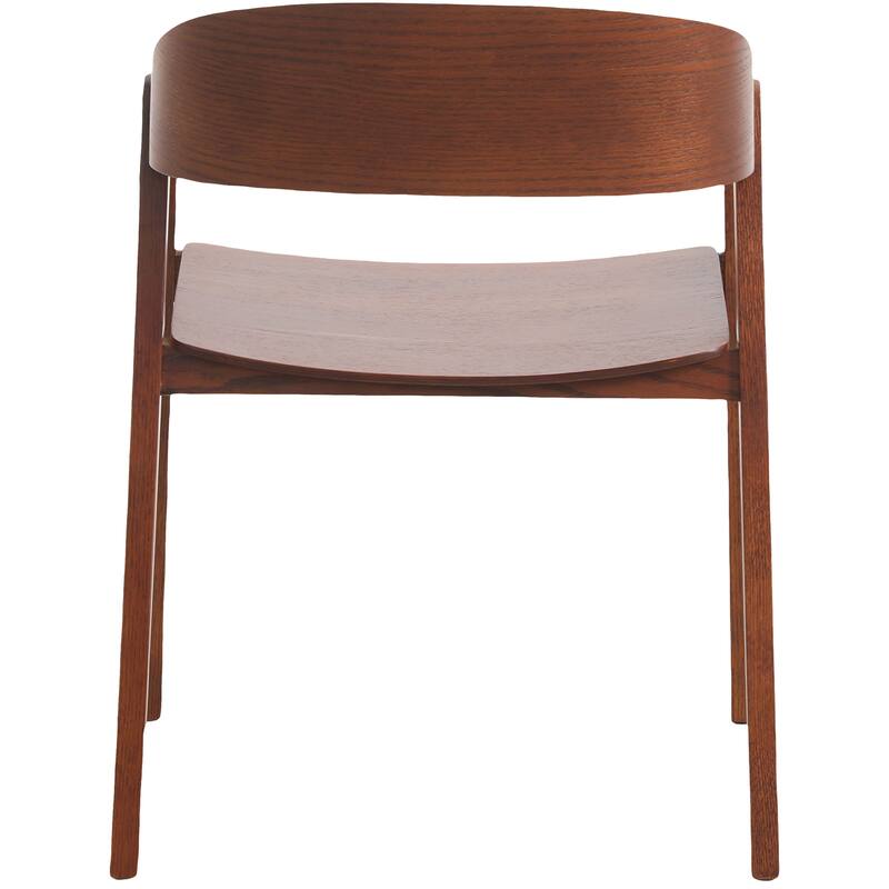 Rivo Modern Accent Dining Chairs with Arms in Oak Wood for Dining Room, Living Room and Kitchen